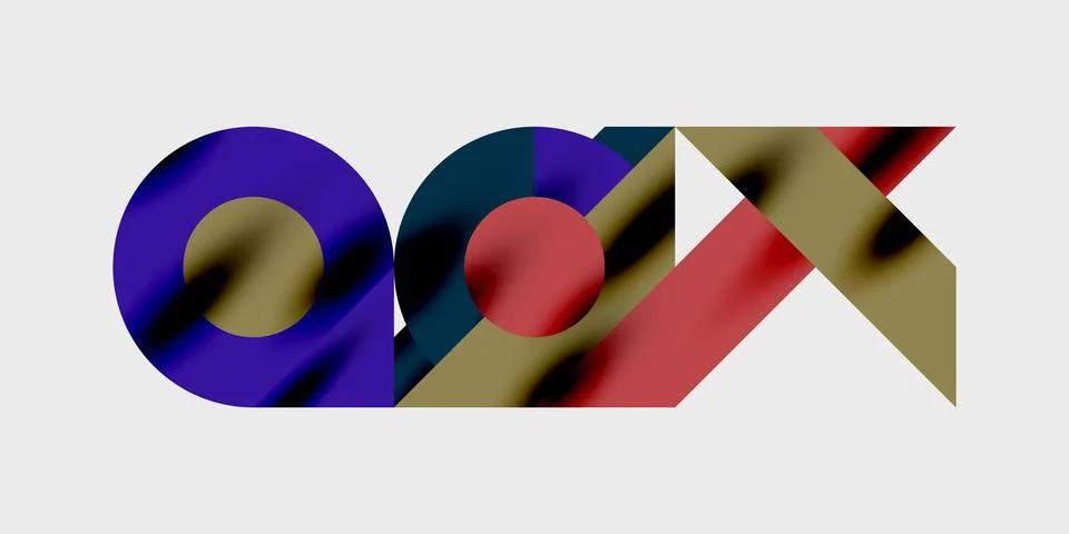 Vibrant abstract background circles with smooth gradients, creating a dynamic Stock Illustration