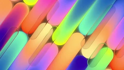 Vibrant Abstract Background with Colorful Gradient Rounded Shapes Video stock 327157298