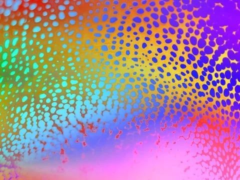 Vibrant abstract background with a colorful gradient and dotted patterns Stock Illustration