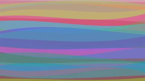 Vibrant abstract background with colorful overlapping horizontal waves in 4.. イラスト素材