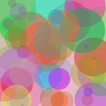 Vibrant abstract background with colorful overlapping transparent circles i.. Stock Illustration