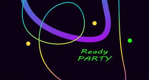 Vibrant abstract background with colorful wave lines, 3D ribbon curves, and.. Stockillustratie