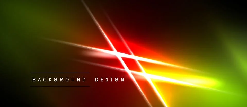 Vibrant abstract background. Diagonal lines intersect, creating dynamic light Stock Illustration