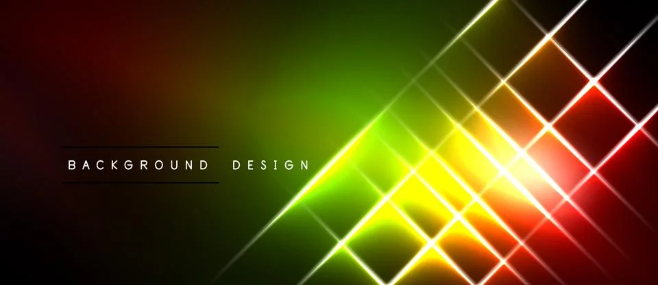 Vibrant abstract background. Diagonal lines create dynamic light effect. Colo Illustrazione stock