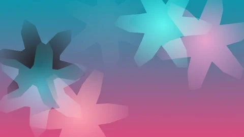 Vibrant abstract background with ethereal star-like shapes in fluid motion,.. Stock Footage 329098882