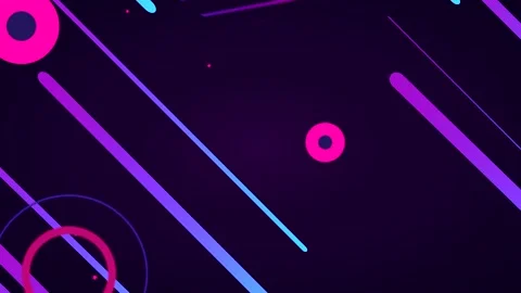 A vibrant abstract background features glowing neon lines light lamps Stock Footage 262590022