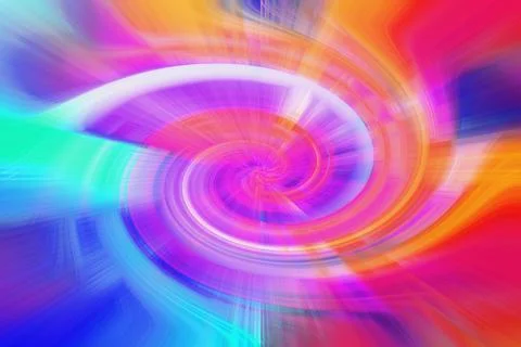 Vibrant abstract background featuring colorful swirling vortex motion Illustrazione stock