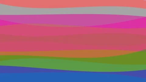 Vibrant abstract background featuring colorful horizontal flowing waves in .. イラスト素材