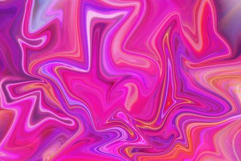 Vibrant abstract background featuring fluid marble paint texture with swirl Stock Illustration