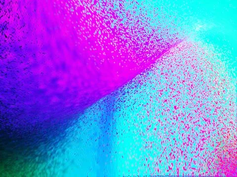 Vibrant abstract background featuring neon pink and cyan gradient texture w.. Stock Illustration
