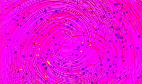 Vibrant abstract background featuring pink scattered confetti-like dots and.. Stock Illustration