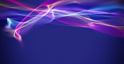 Vibrant Abstract Background With Flowing Light Patterns Stock Illustration