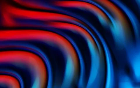 Vibrant abstract background of flowing red and blue waves with smooth gloss.. Stock Illustration