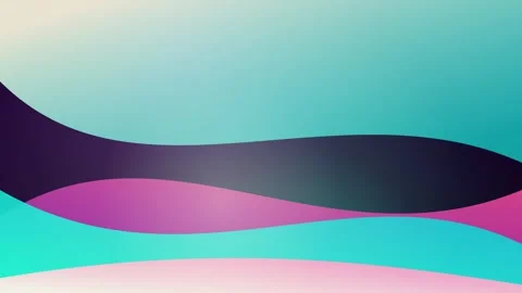 Vibrant abstract background with flowing waves of teal, purple, and pink on.. 動画素材 335826399