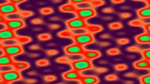 Vibrant abstract background of fluid colorful bokeh and hypnotic wave pattern Stock Footage 341057486