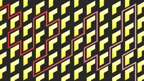 Vibrant Abstract Background Geometric Pattern with Yellow and Red Accent Shap Stock Illustration