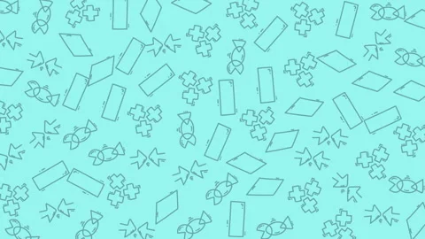 Vibrant abstract background with geometric shapes and playful design Stock Footage 321640133