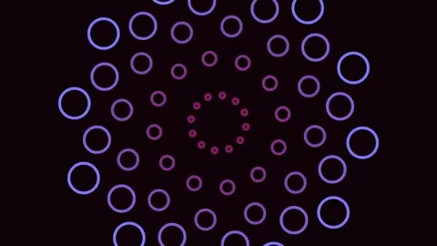 Vibrant abstract background of glowing, connecting pink and blue geometric do Stock Footage 340380099