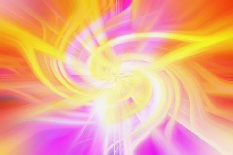 Vibrant abstract background with glowing yellow and pink swirling light Stock Illustration