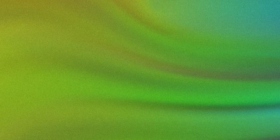 A vibrant abstract background with gradient colors of green and blue. Stock Illustration