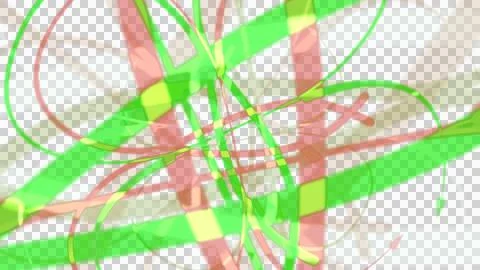 Vibrant abstract background with intersecting green and red lines Stock Illustration