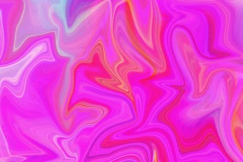 Vibrant abstract background with liquid marble texture in bright magenta イラスト素材