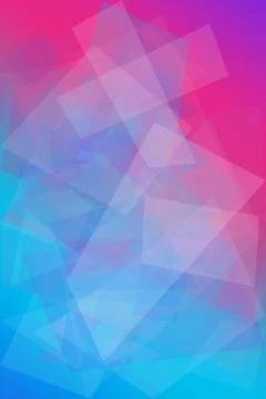 A vibrant abstract background of overlapping polygon facets in bright pink .. Stock-Illustration