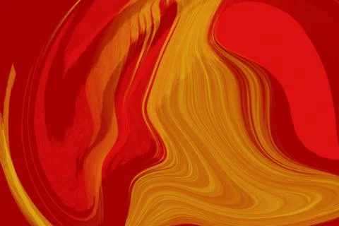 Vibrant abstract background showcasing intense swirling waves of deep red an Stock Illustration
