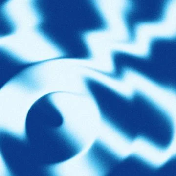 Vibrant abstract background with smooth blue gradient waves and soft blurre.. Stock Illustration