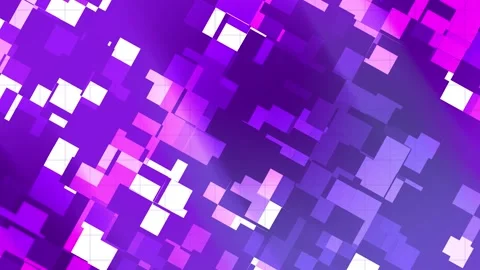 Vibrant Abstract Background with Square Shapes in Gradient Purple and Pink Stock Footage 300703350