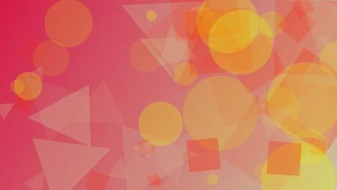 Vibrant Abstract Background with Translucent Geometric Shapes Circles Trian.. Иллюстрация