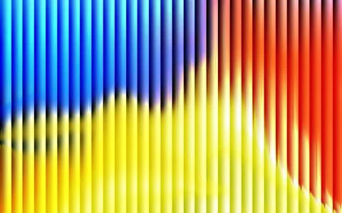 Vibrant abstract background of vertical stripes in blue yellow and red 스톡 일러스트