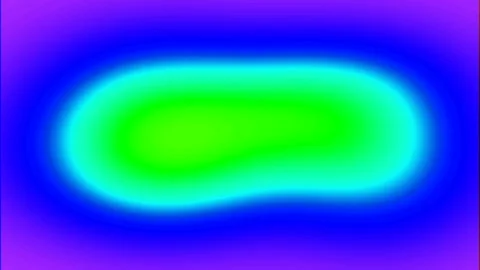 Vibrant Abstract Blob Shape with Neon Glow and Gradient Background Stock Footage 332499609