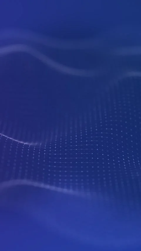 Vibrant abstract blue background, flowing waves of light, gentle movement  Stock Footage 283732159