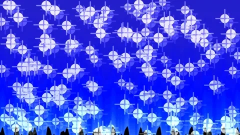 Vibrant abstract blue digital background pattern seamless looping motion gr.. Stock Footage 339787357