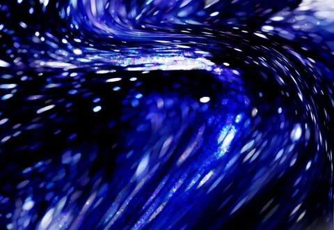 Vibrant abstract blue fluid texture featuring swirling light patterns, orga.. Stock Illustration