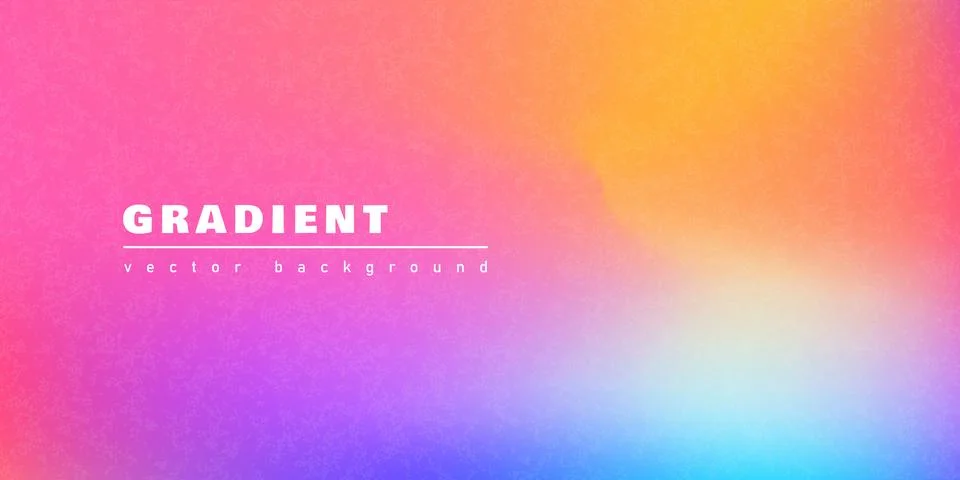 Vibrant abstract blurred gradient background in vivid pink, orange, purple, and Illustrazione stock