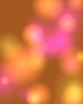 Vibrant Abstract Bokeh Background Featuring Warm Golden and Pink Blurry Lig.. Stock Illustration