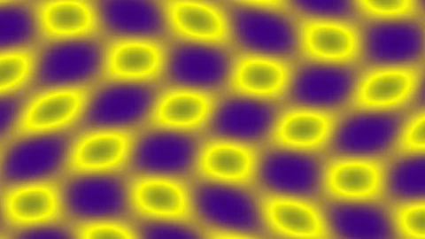 Vibrant abstract bokeh background with flowing purple and yellow light patter Stock Footage 337164660