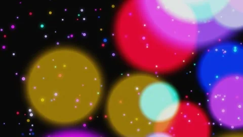 Vibrant Abstract Bokeh Background with Glittering Particles Video stock 332754342
