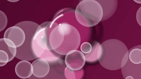 Vibrant Abstract Bubbles in Magenta Tones. Stock Footage 328703459