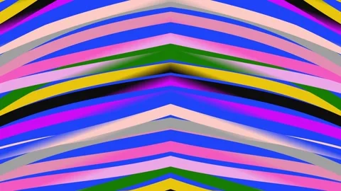 Vibrant Abstract Chevron Pattern with Bold Color Palette Stock Footage 331728070