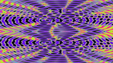 Vibrant abstract circle pattern with glowing energy waves background Stock Footage 339497371