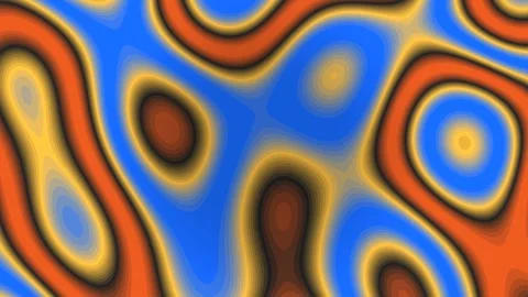 Vibrant abstract circles create a mesmerizing, flowing ripple effect Stock Footage 325368486