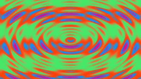 Vibrant Abstract Circles Pulsating with Psychedelic Colors. Stock Footage 341401119