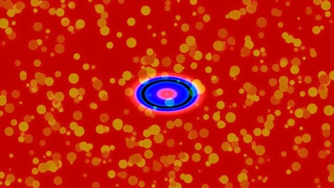 Vibrant abstract circular glow background loop for futuristic design elements Stock Footage 339334528