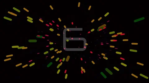 Vibrant abstract color lines radiating explosion effect on dark background Vidéo 342207441