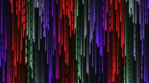Vibrant Abstract Color Lines Spectrum Digital Futuristic Energy Wave Backgrou Stock Footage 342207440