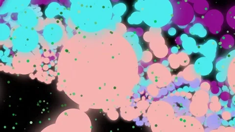 Vibrant Abstract Colored Bubbles Motion Graphics. 스톡 동영상 329929375