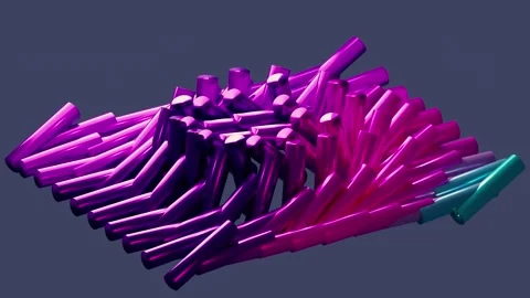 Vibrant Abstract Colorful Background 4K Seamless Looping Animation (3D Render) Stock Footage 321935990